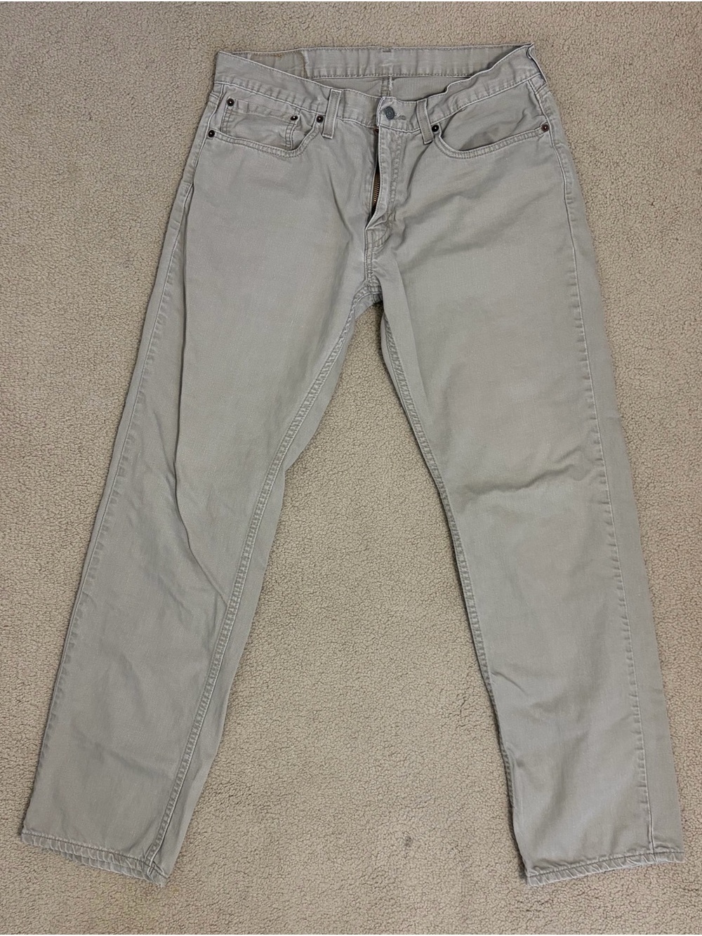 Men's Levi’s Slim Straight Jeans in Light Brown